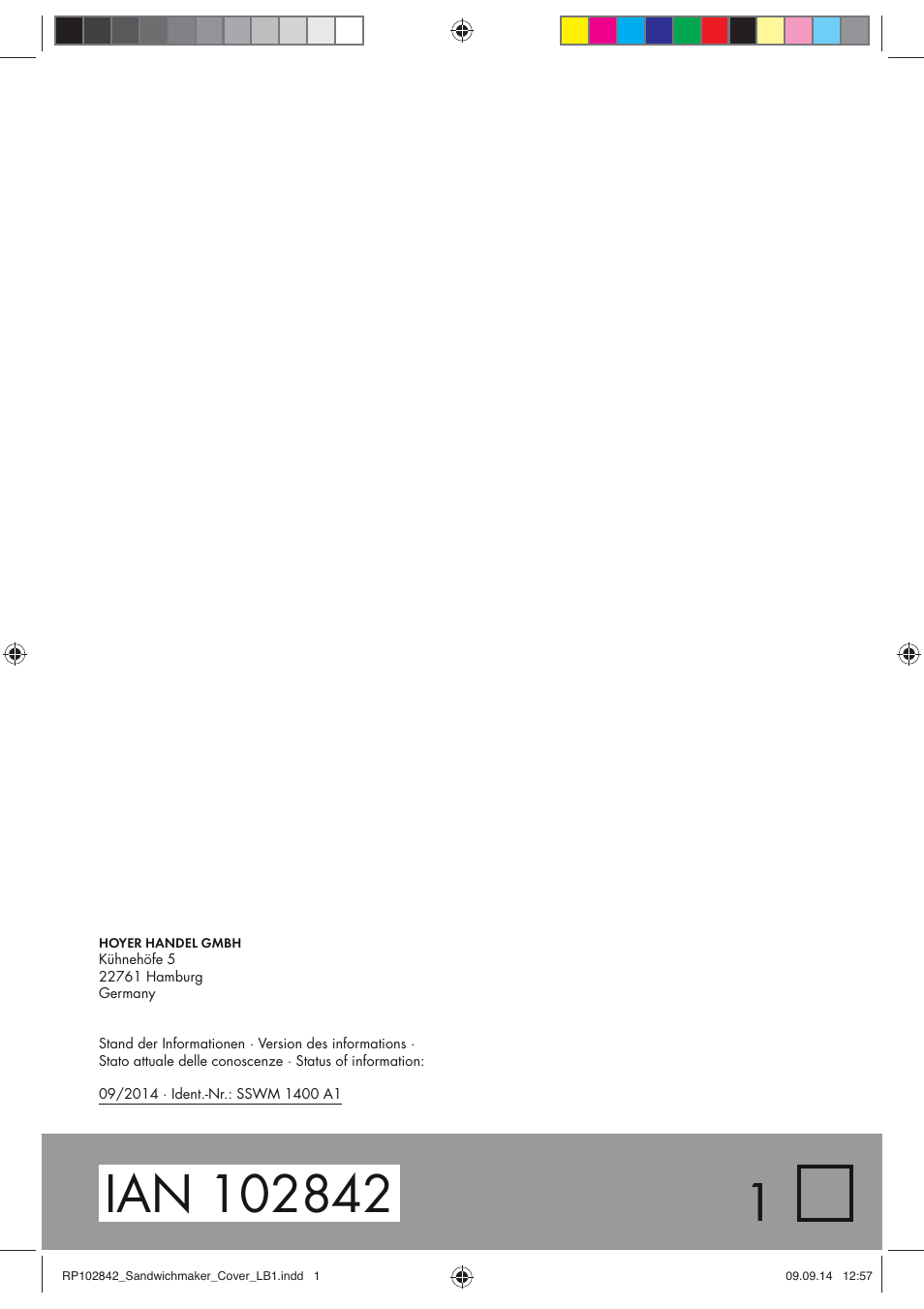 Silvercrest SSWM 1400 A1 User Manual | Page 50 / 50