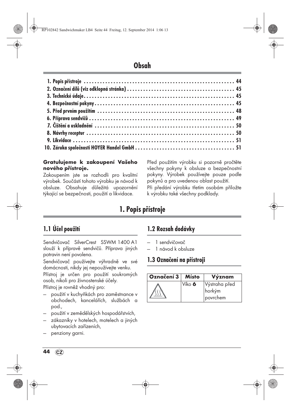 Silvercrest SSWM 1400 A1 User Manual | Page 46 / 78