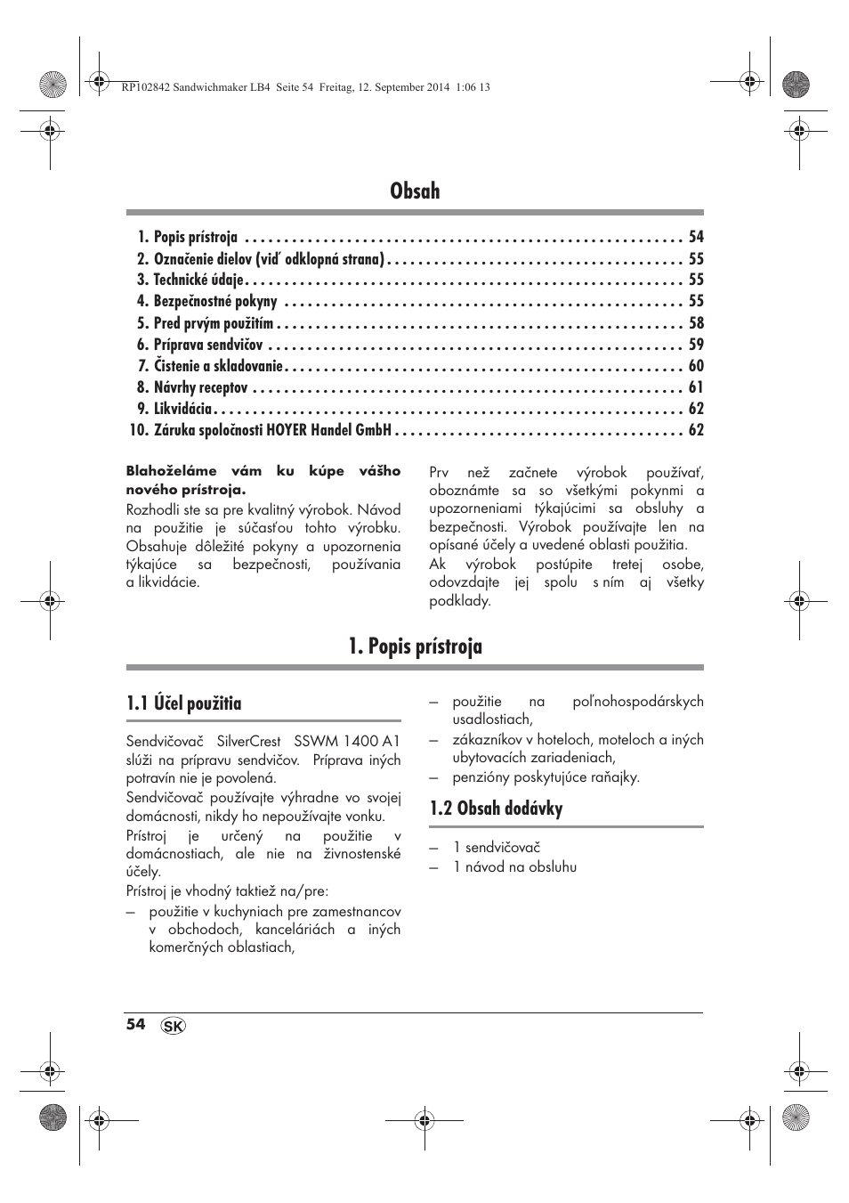 Silvercrest SSWM 1400 A1 User Manual | Page 56 / 78