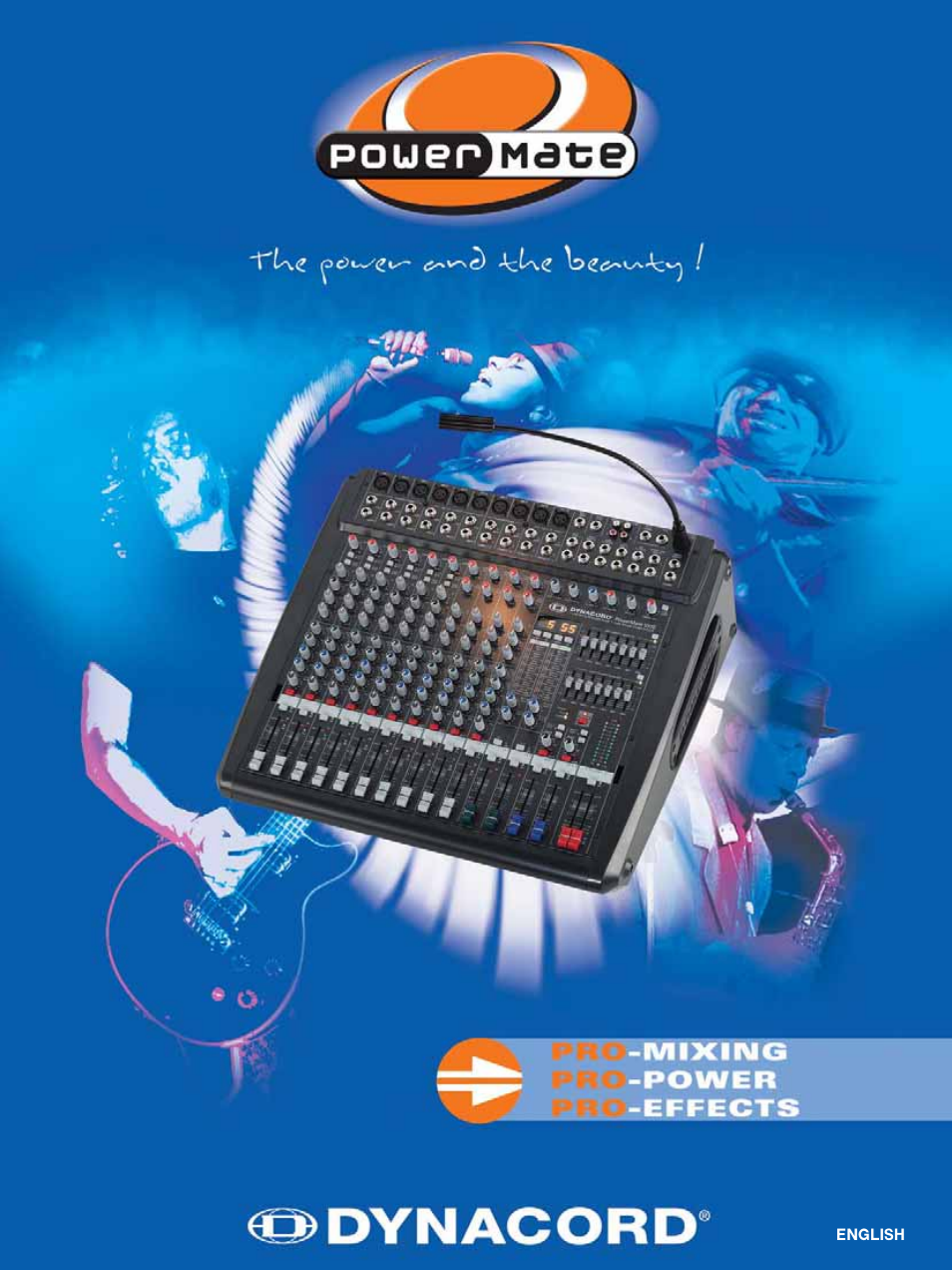 Dynacord PowerMate Powered Mixer User Manual | 8 pages