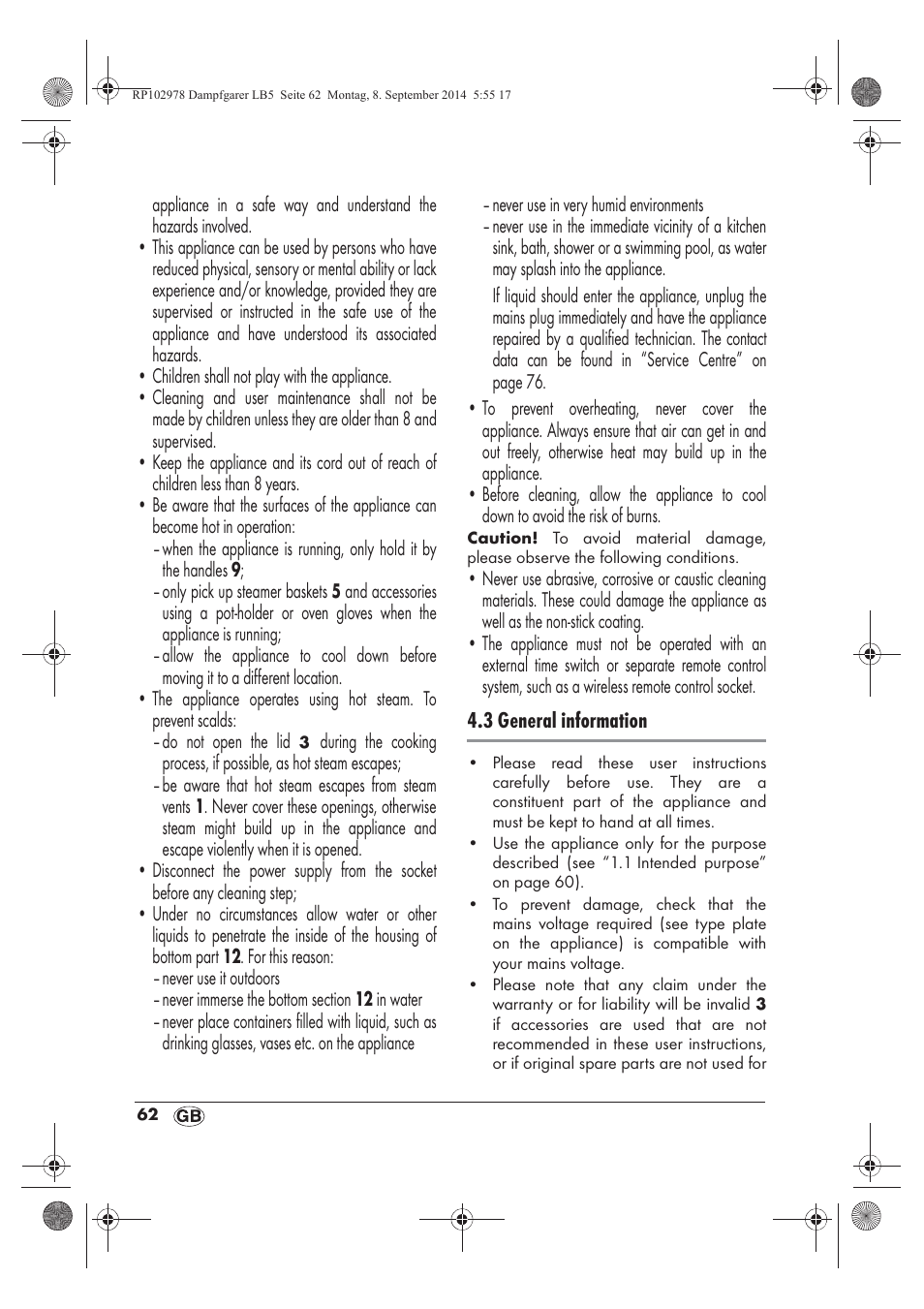 Silvercrest SDG 800 B2 User Manual | Page 64 / 98