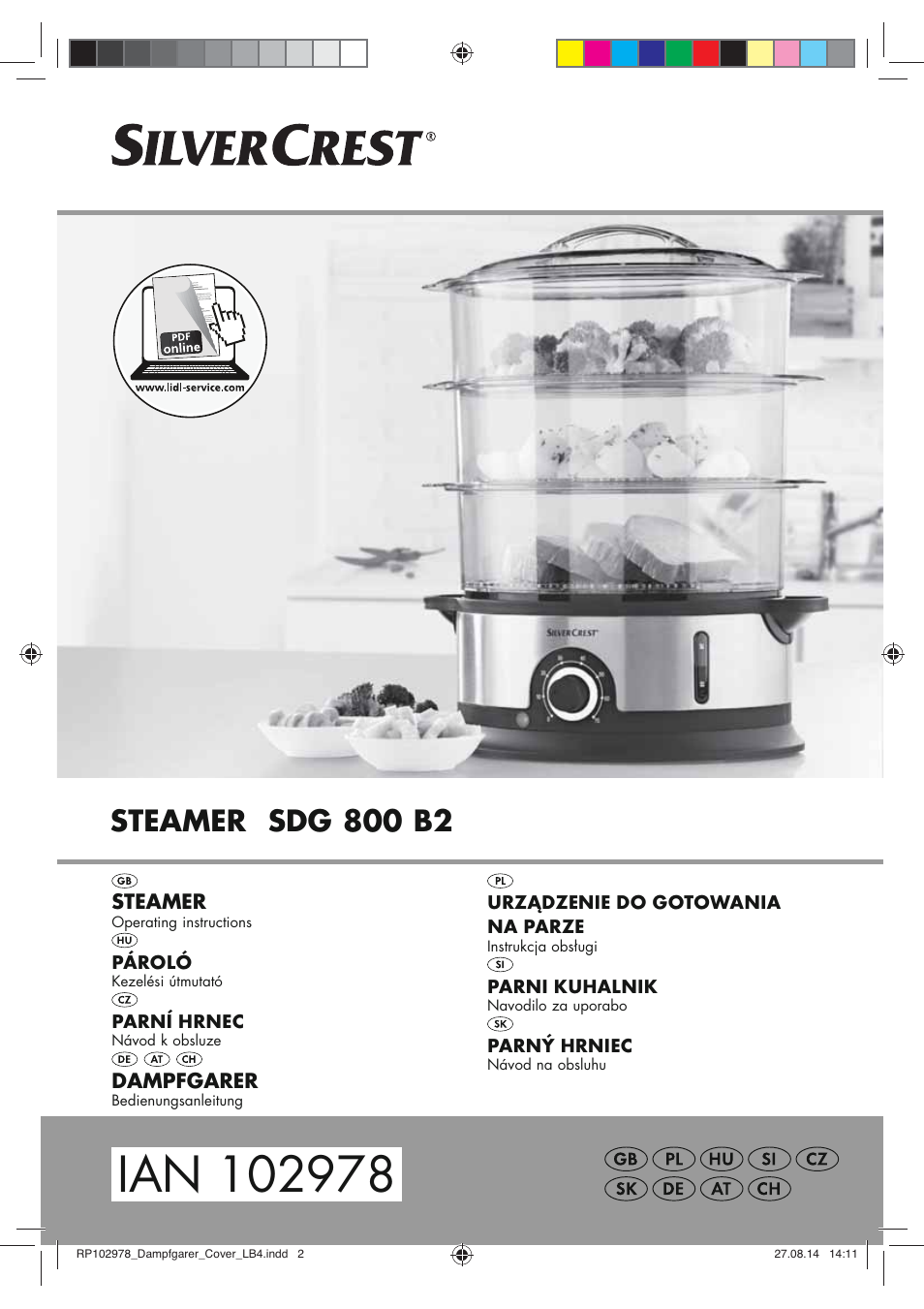 Silvercrest SDG 800 B2 User Manual | 130 pages