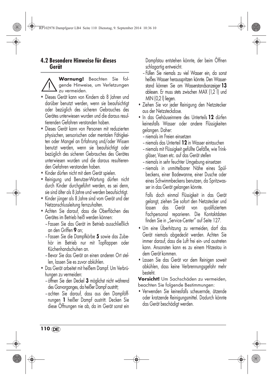 Silvercrest SDG 800 B2 User Manual | Page 112 / 130