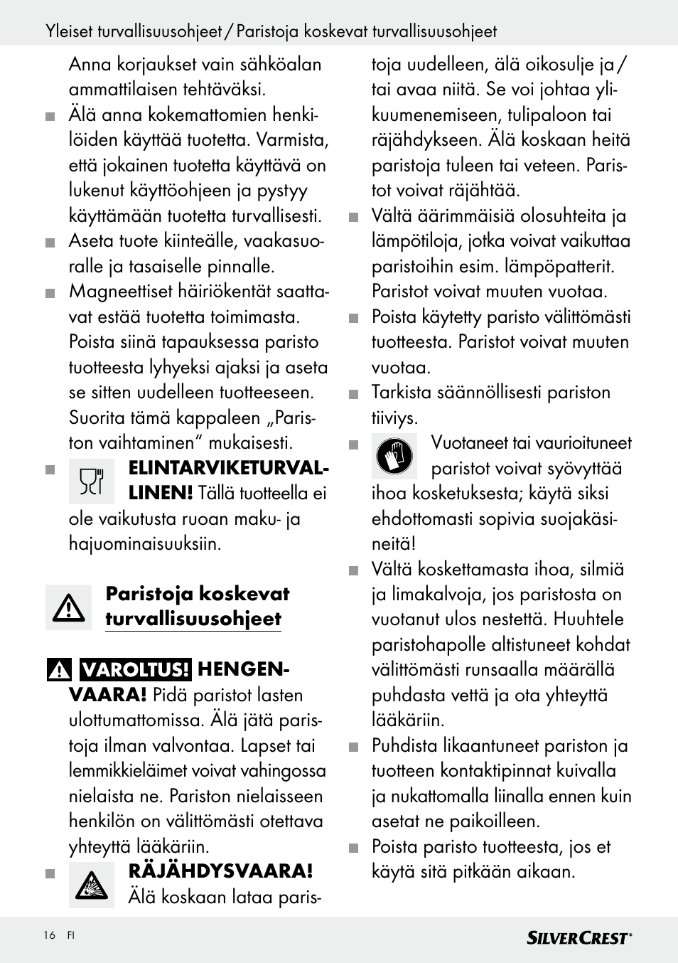 Silvercrest SKWD B1 User Manual | Page 16 / 61