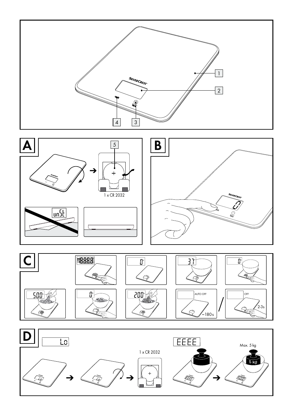 Silvercrest SKWD B1 User Manual | Page 3 / 61