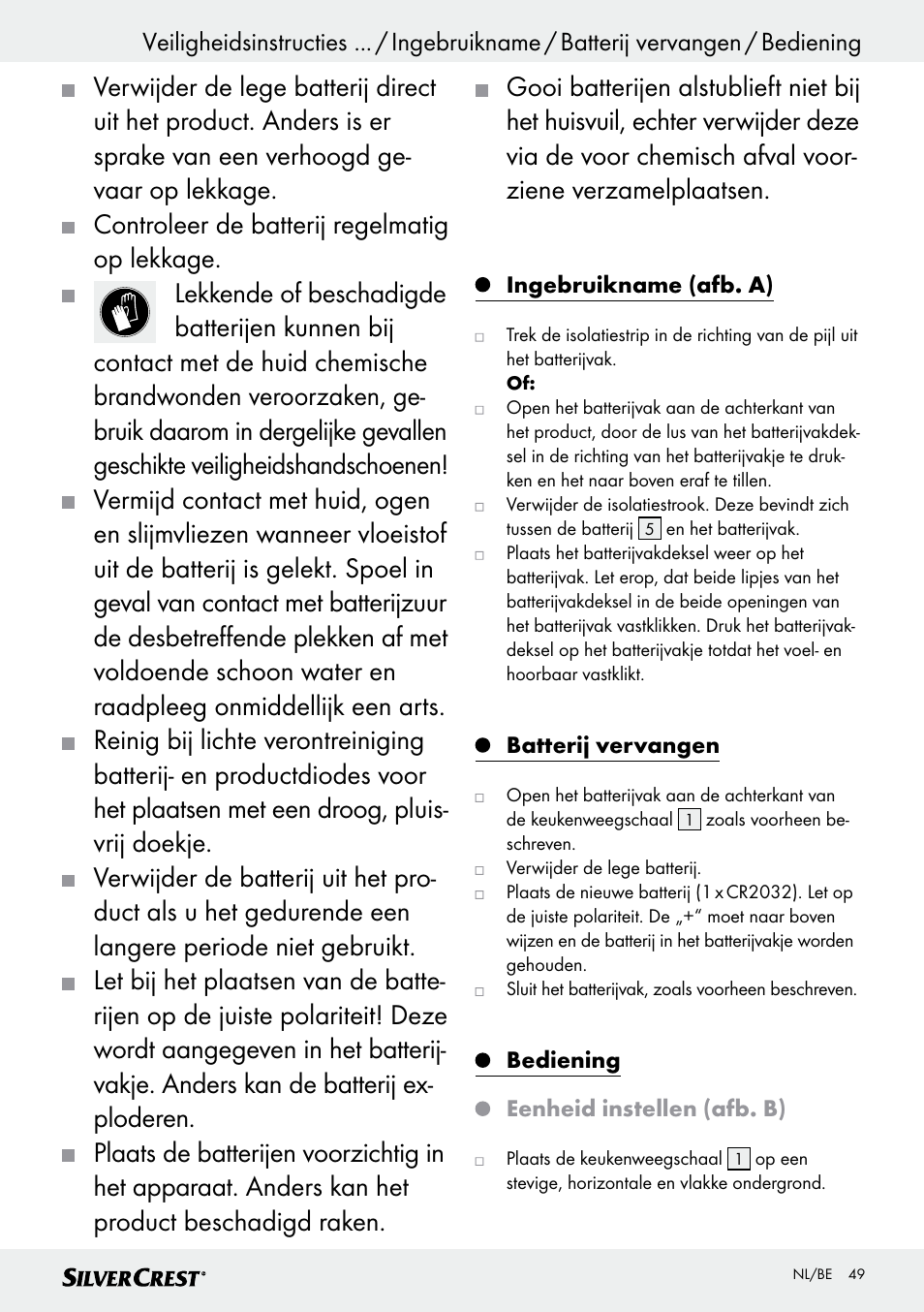 Silvercrest SKWD B1 User Manual | Page 49 / 61