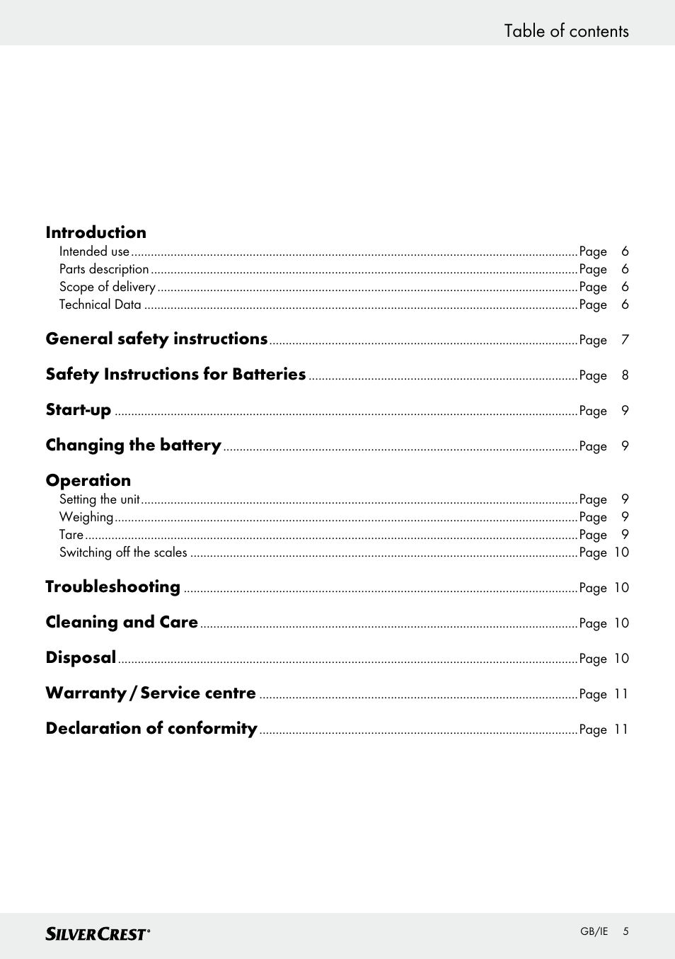 Silvercrest SKWD B1 User Manual | Page 5 / 61