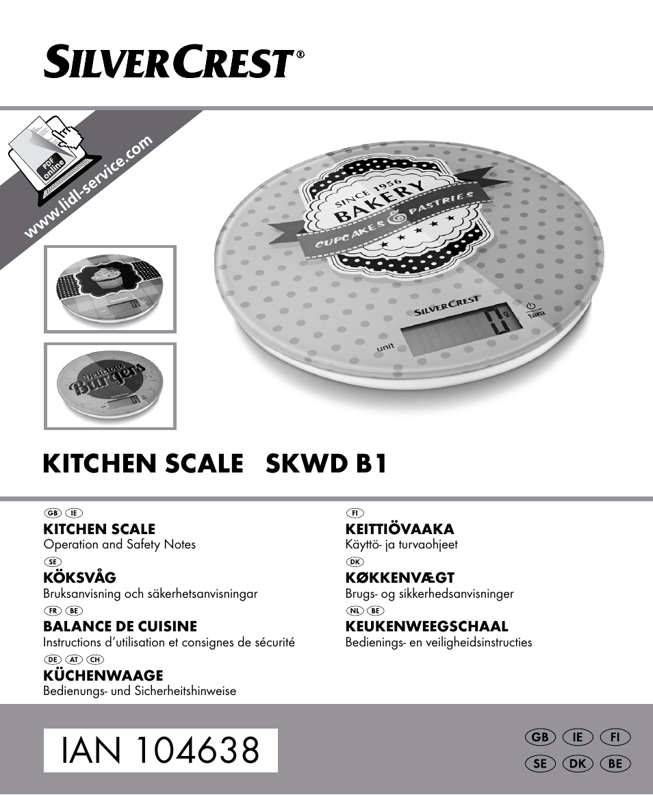 Silvercrest SKWD B1 User Manual | 66 pages