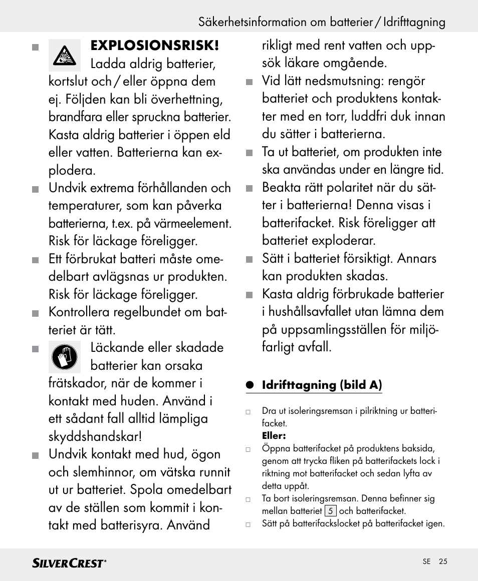 Silvercrest SKWD B1 User Manual | Page 25 / 66
