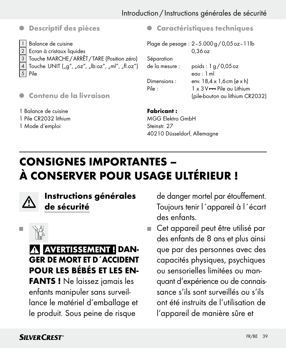 Silvercrest SKWD B1 User Manual | Page 39 / 66