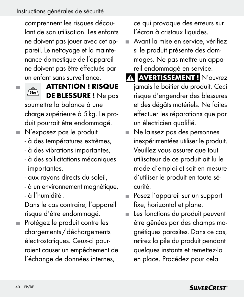Silvercrest SKWD B1 User Manual | Page 40 / 66