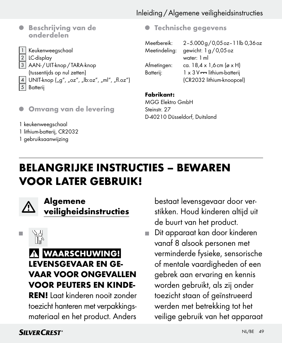 Silvercrest SKWD B1 User Manual | Page 49 / 66