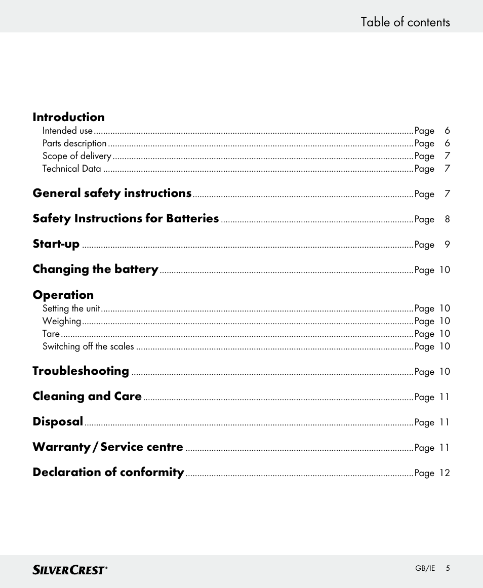 Silvercrest SKWD B1 User Manual | Page 5 / 66