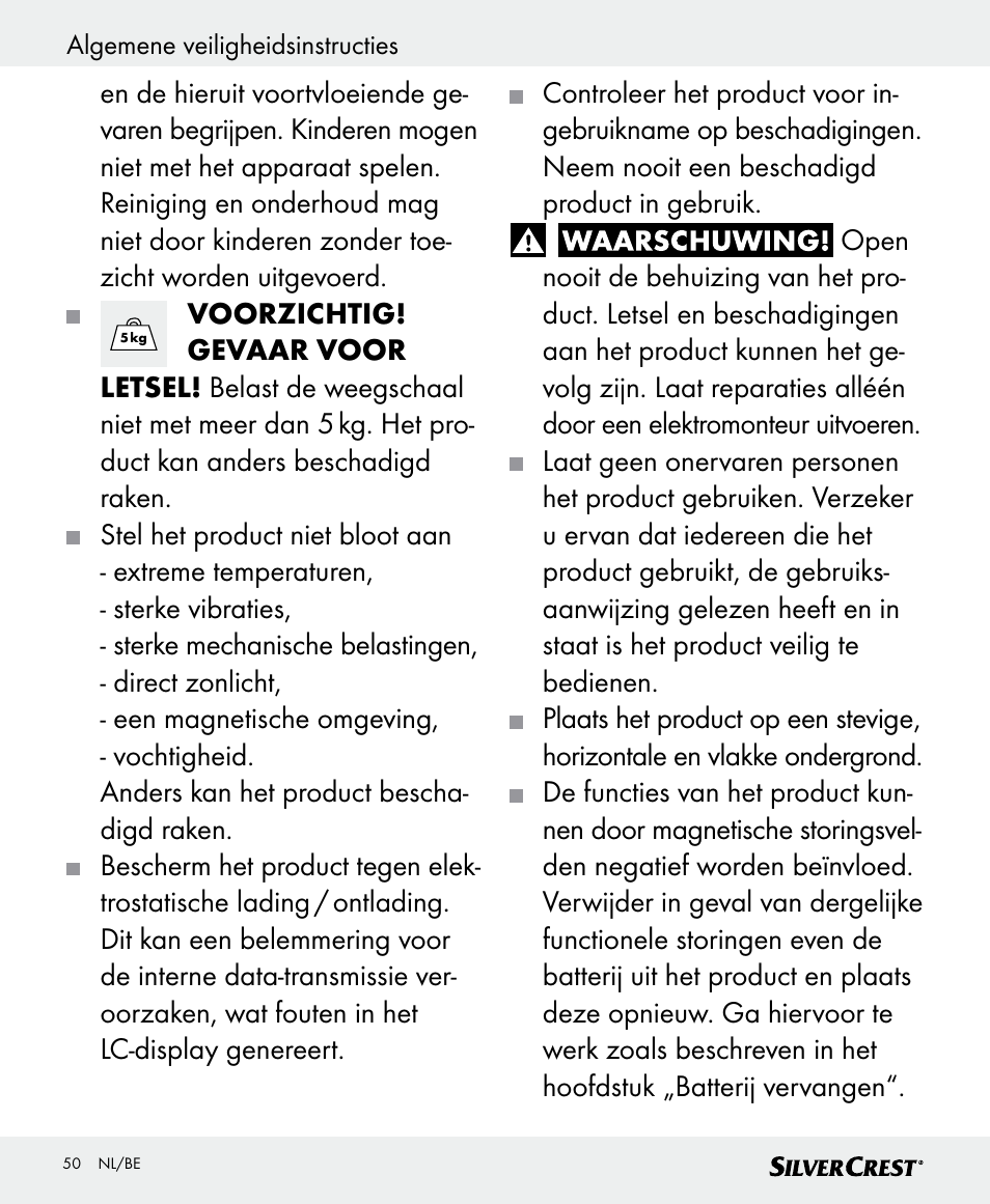 Silvercrest SKWD B1 User Manual | Page 50 / 66