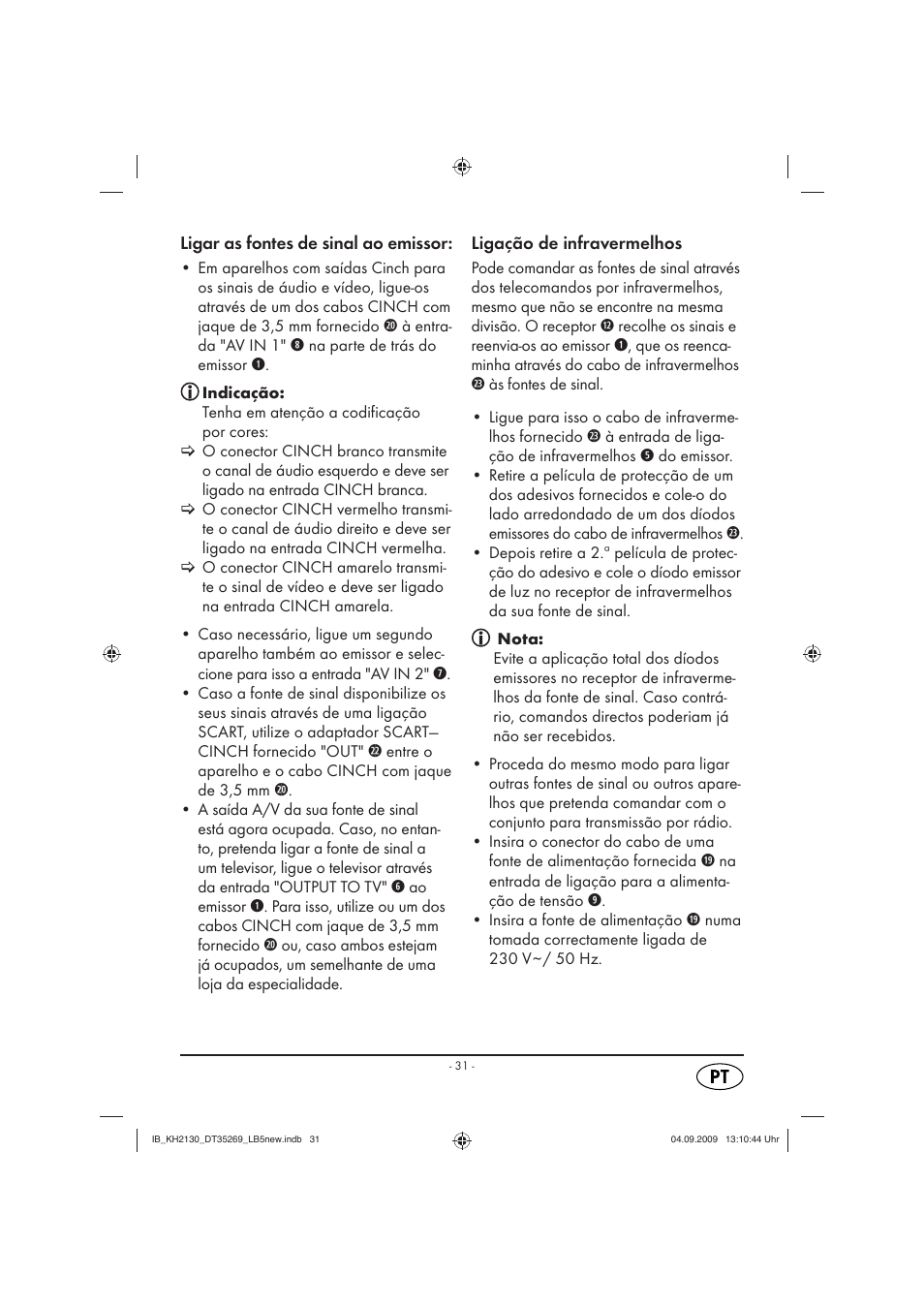 Silvercrest KH 2130 User Manual | Page 33 / 61