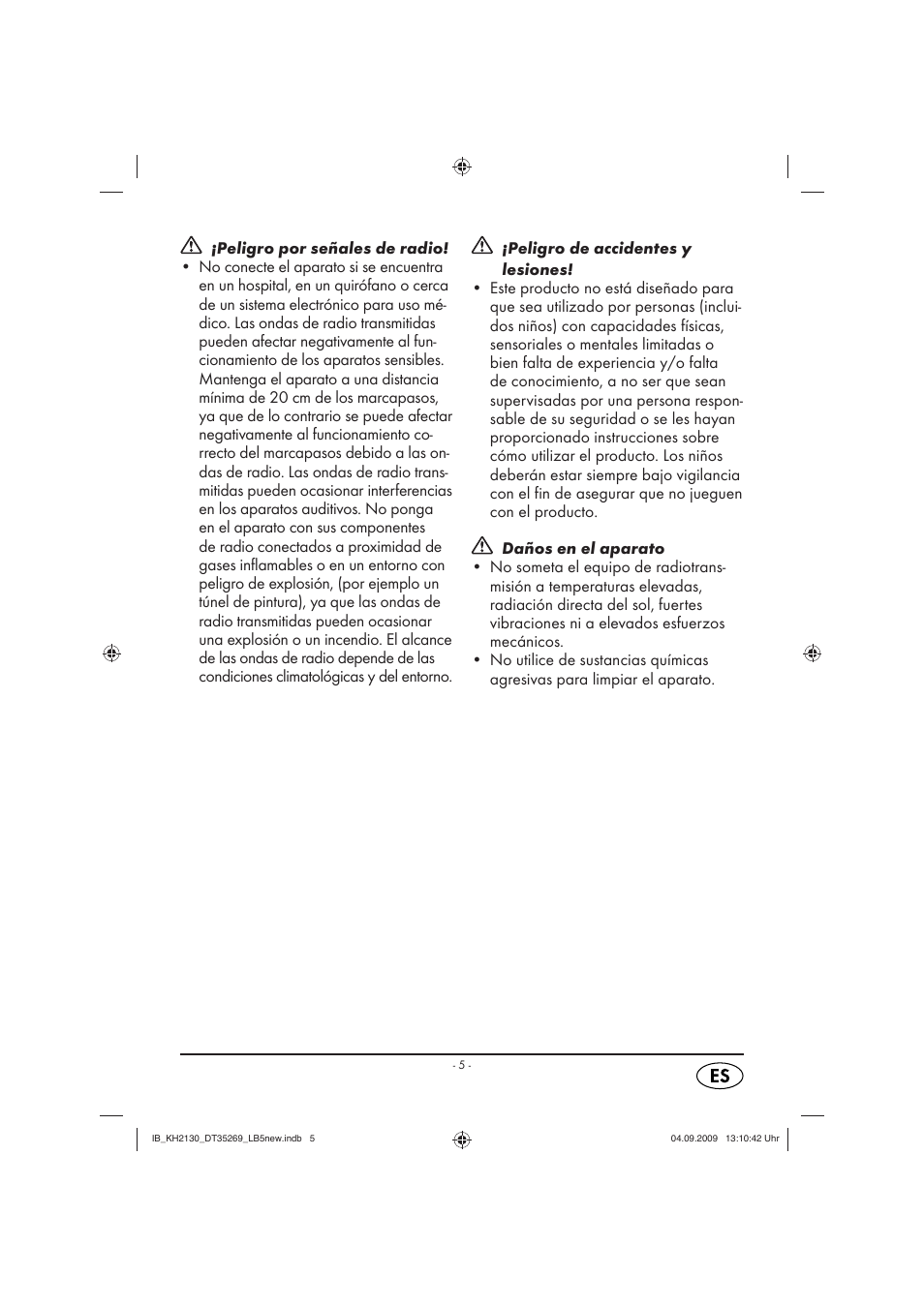 Silvercrest KH 2130 User Manual | Page 7 / 61