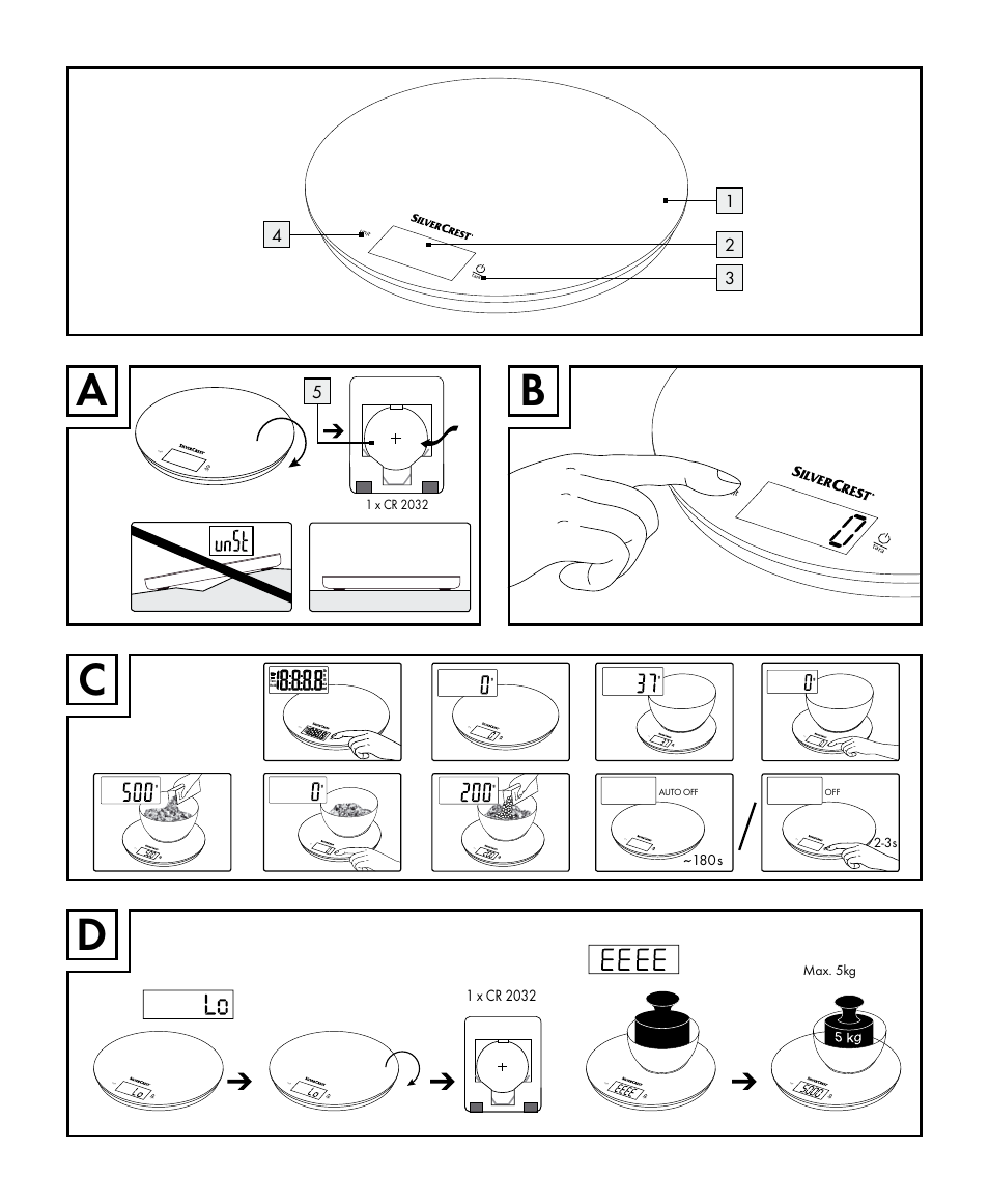 Silvercrest SKWD B1 User Manual | Page 3 / 52
