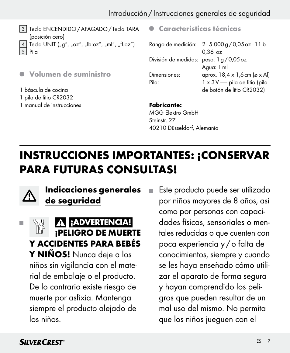 Silvercrest SKWD B1 User Manual | Page 7 / 52
