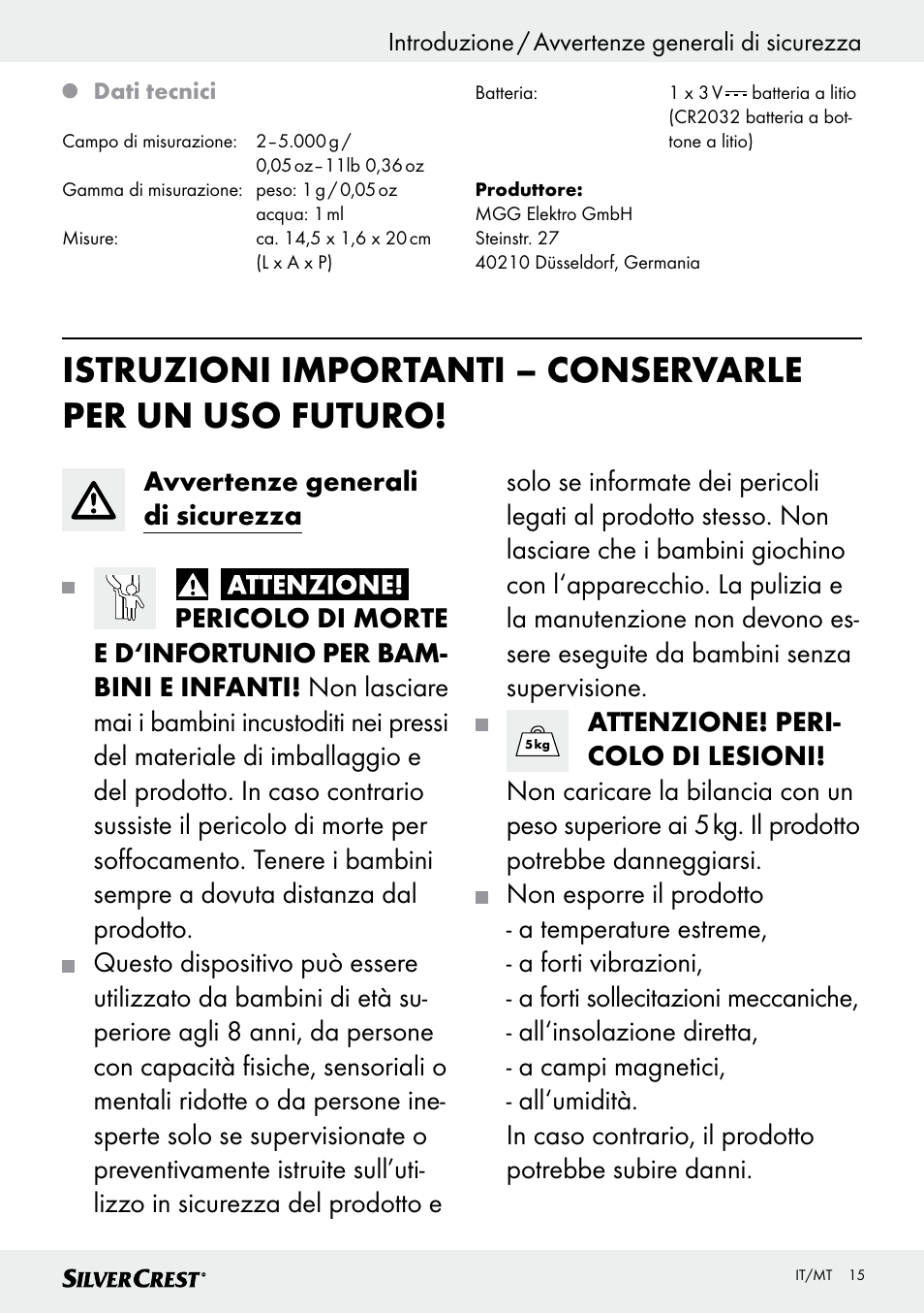 Silvercrest SKWD B1 User Manual | Page 15 / 45