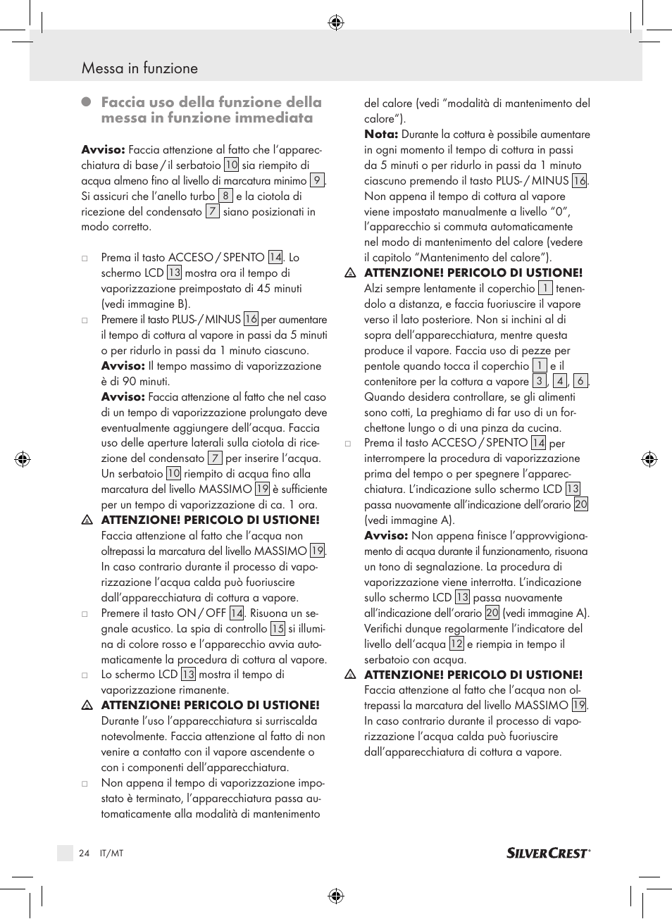 Messa in funzione | Silvercrest SDG 800 A1 User Manual | Page 22 / 72