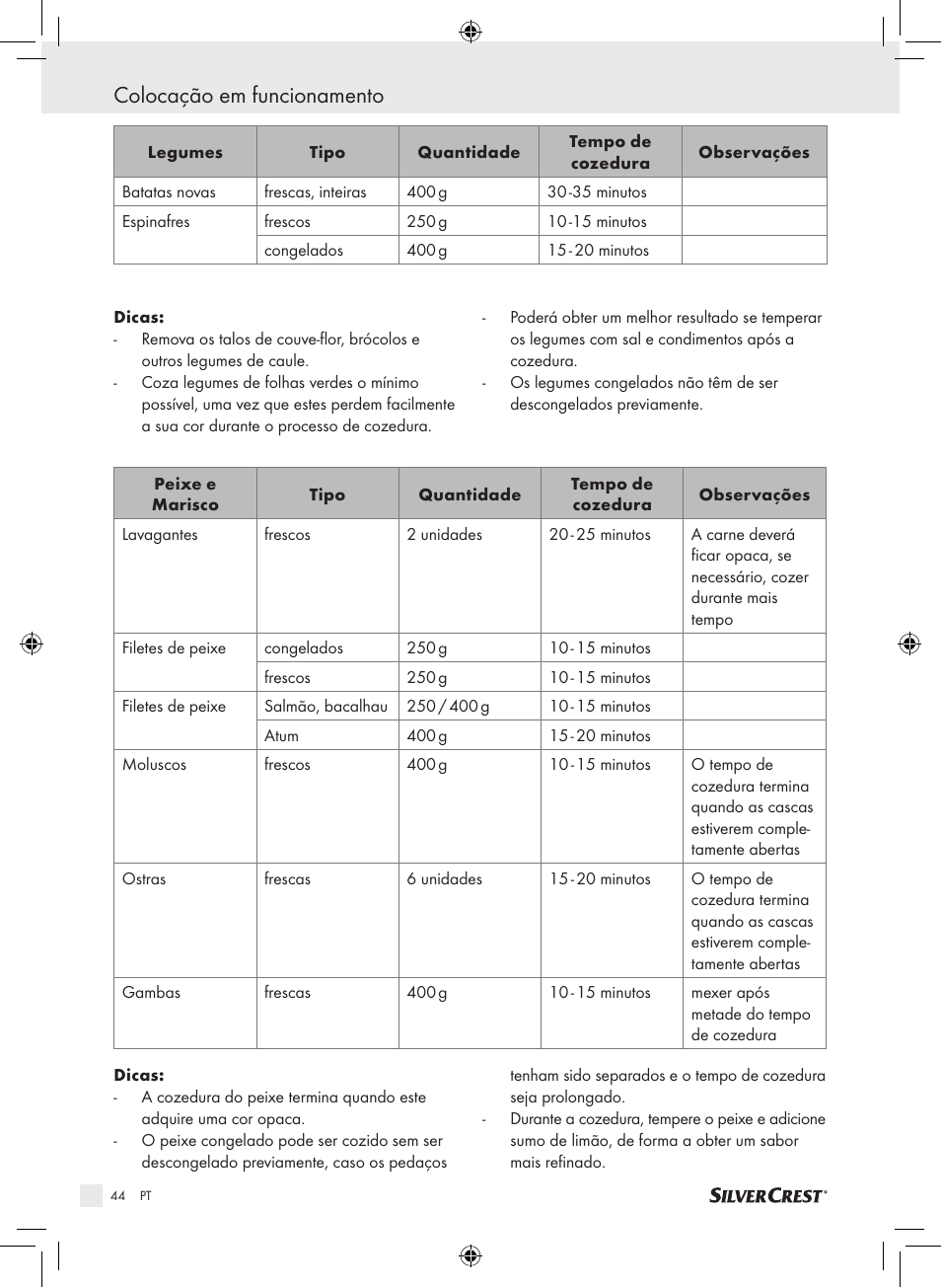 Colocação em funcionamento | Silvercrest SDG 800 A1 User Manual | Page 42 / 72
