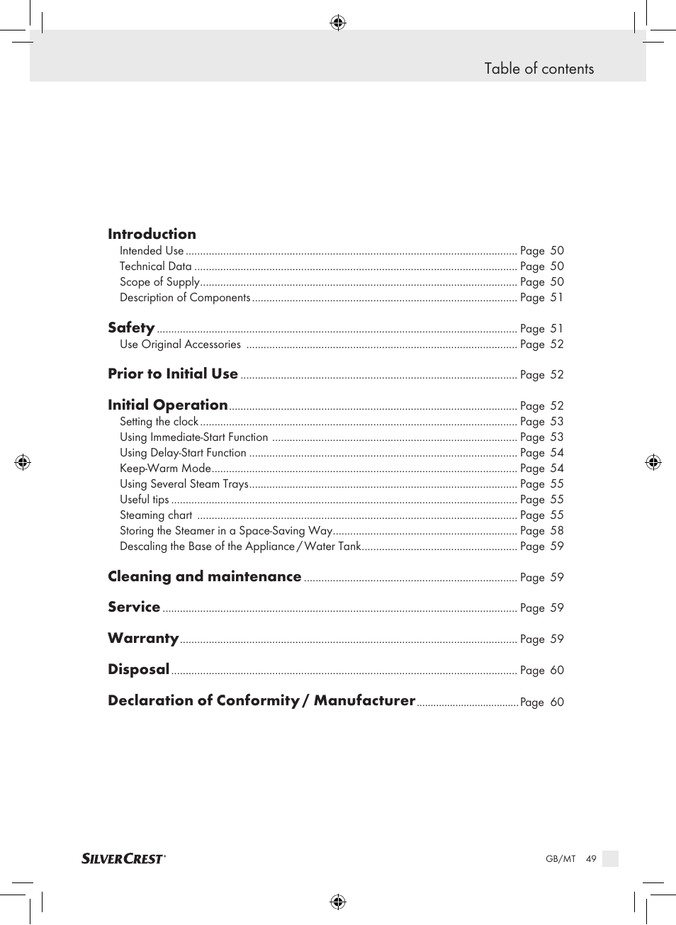 Silvercrest SDG 800 A1 User Manual | Page 47 / 72