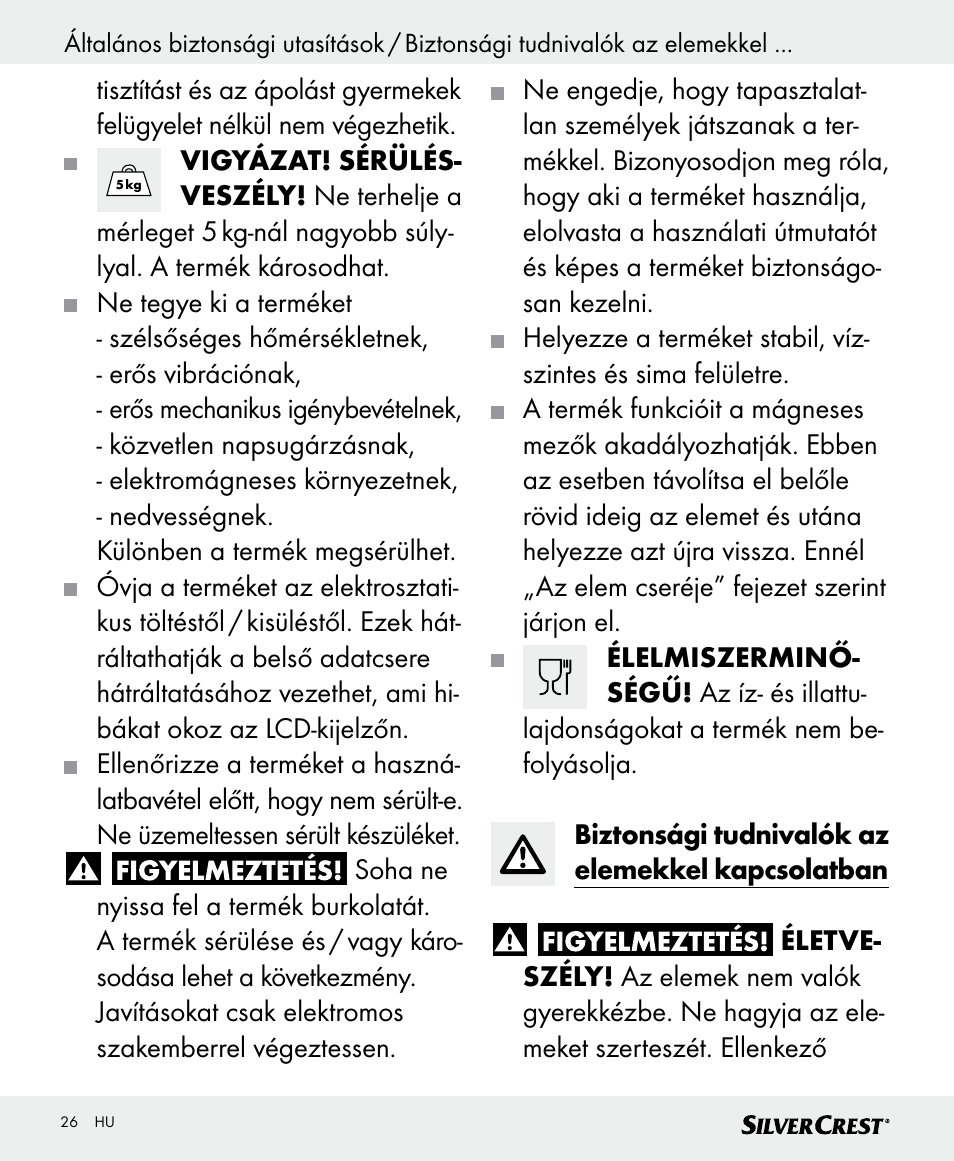 Silvercrest SKWD B1 User Manual | Page 26 / 56