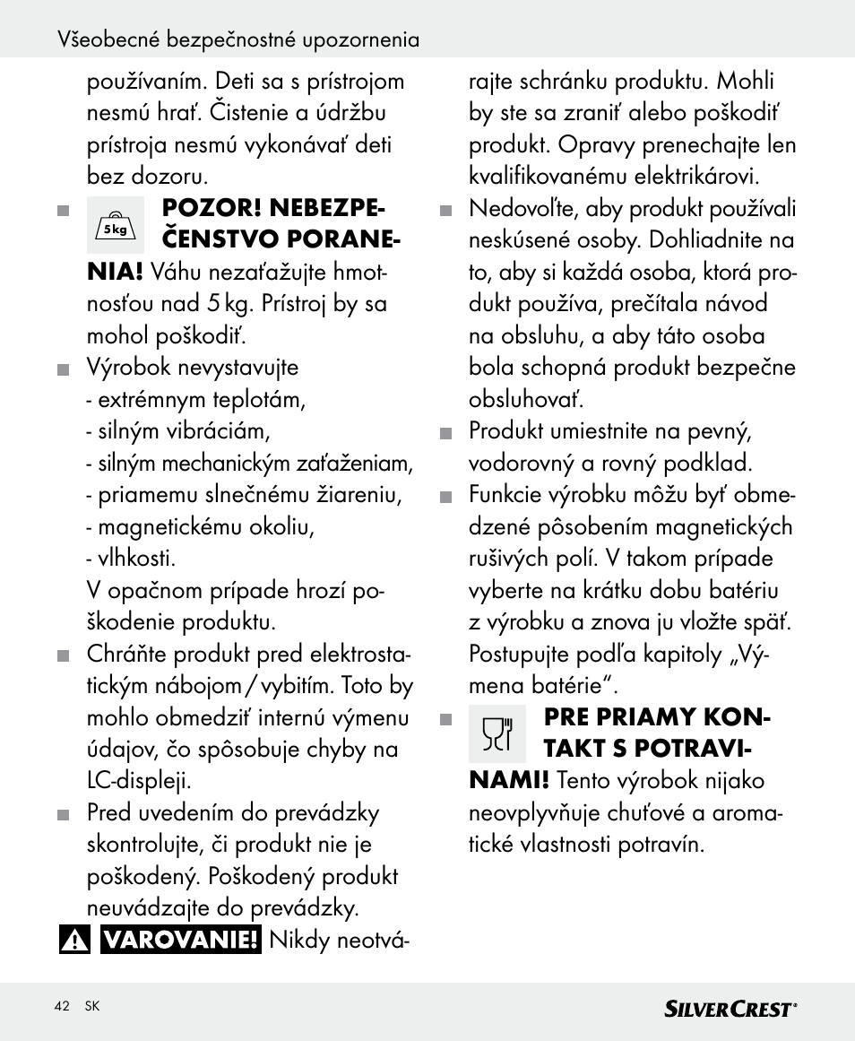 Silvercrest SKWD B1 User Manual | Page 42 / 56
