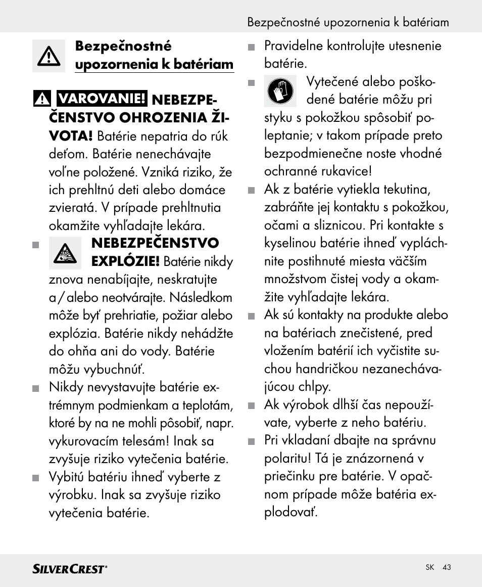 Silvercrest SKWD B1 User Manual | Page 43 / 56