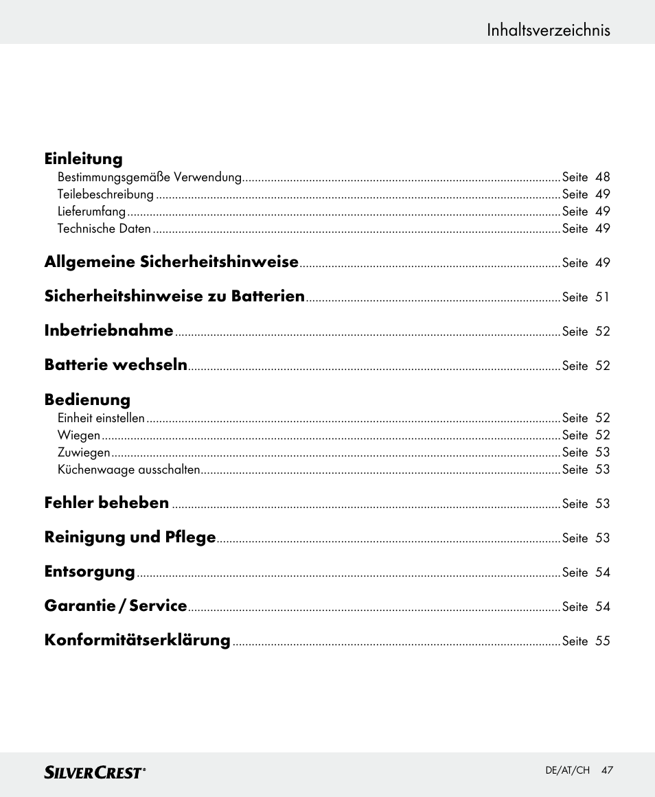 Silvercrest SKWD B1 User Manual | Page 47 / 56