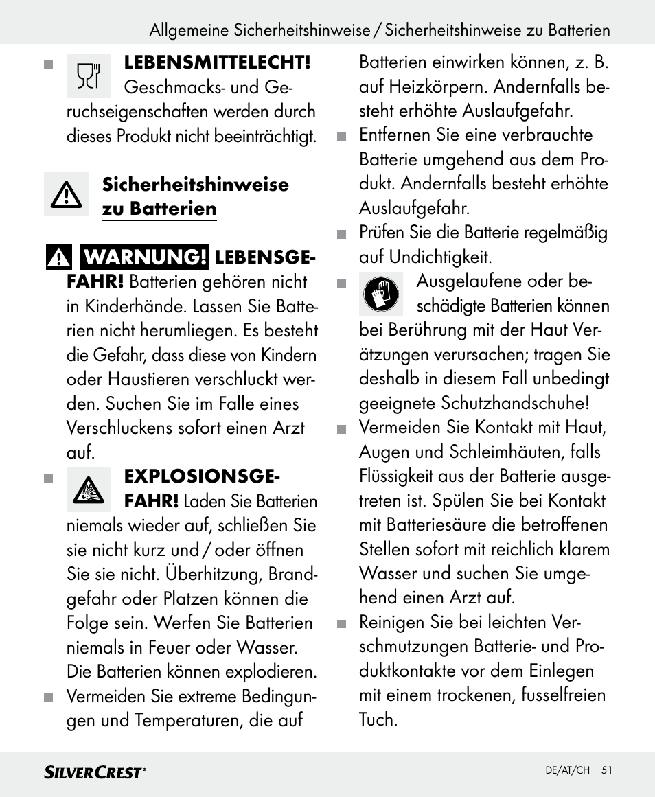 Silvercrest SKWD B1 User Manual | Page 51 / 56
