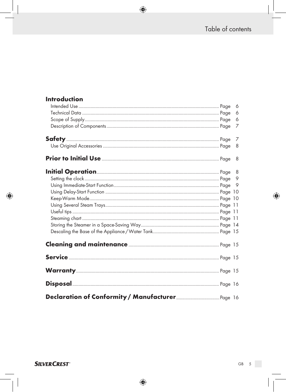 Silvercrest SDG 800 A1 User Manual | Page 3 / 83