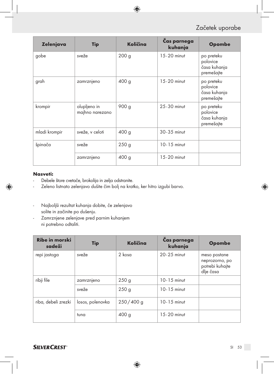 Začetek uporabe | Silvercrest SDG 800 A1 User Manual | Page 51 / 83