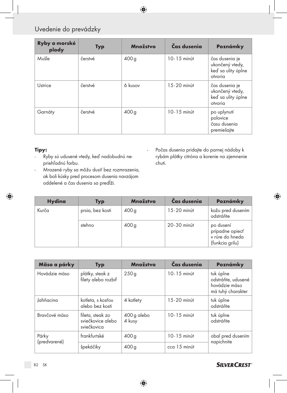 Uvedenie do prevádzky | Silvercrest SDG 800 A1 User Manual | Page 80 / 83