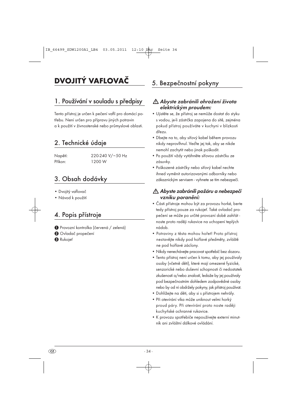 Silvercrest SDW 1200 A1 User Manual | Page 36 / 58