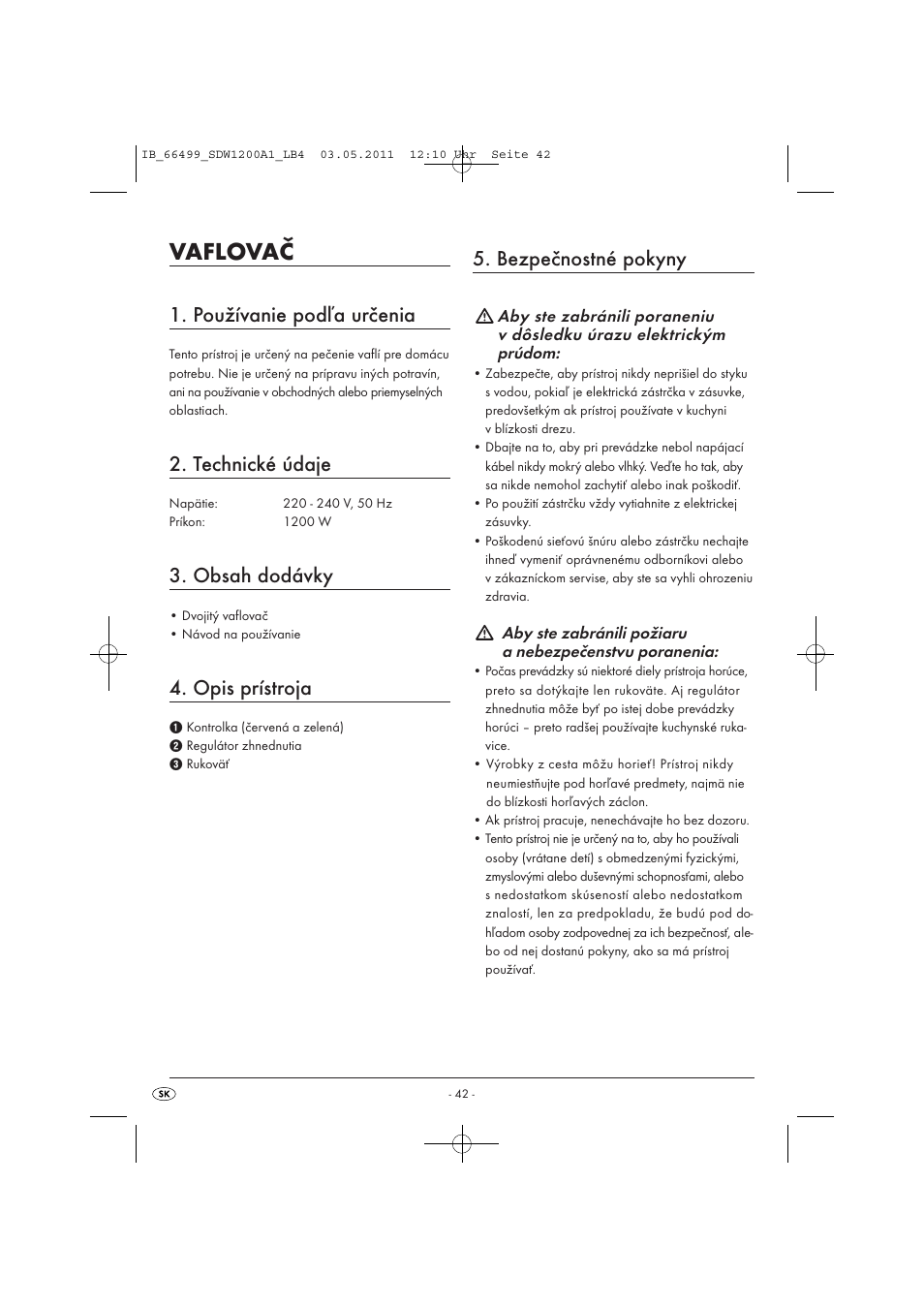 Silvercrest SDW 1200 A1 User Manual | Page 44 / 58