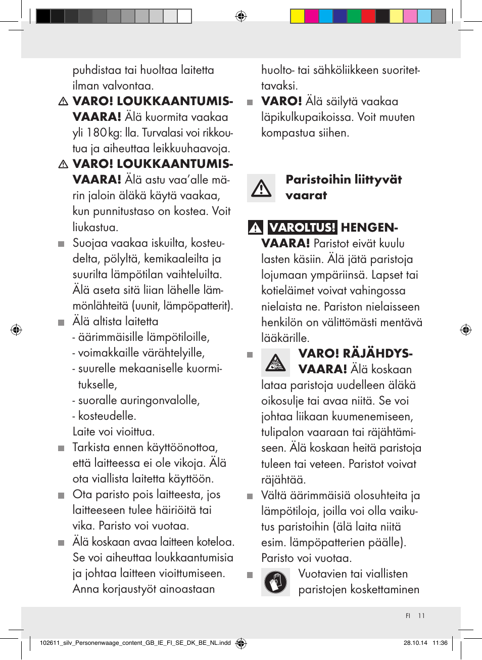 Silvercrest 102611-14-01/102611-14-02 User Manual | Page 11 / 40