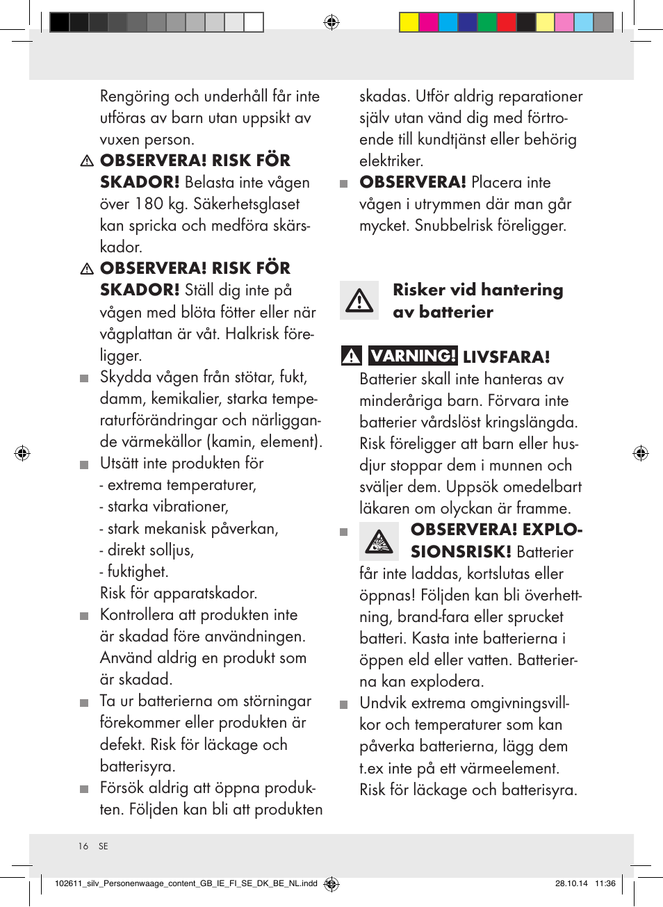 Silvercrest 102611-14-01/102611-14-02 User Manual | Page 16 / 40