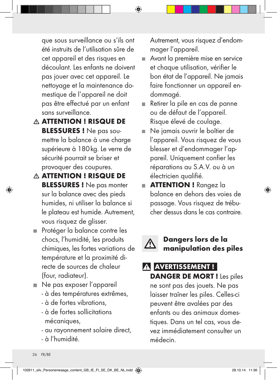 Silvercrest 102611-14-01/102611-14-02 User Manual | Page 26 / 40