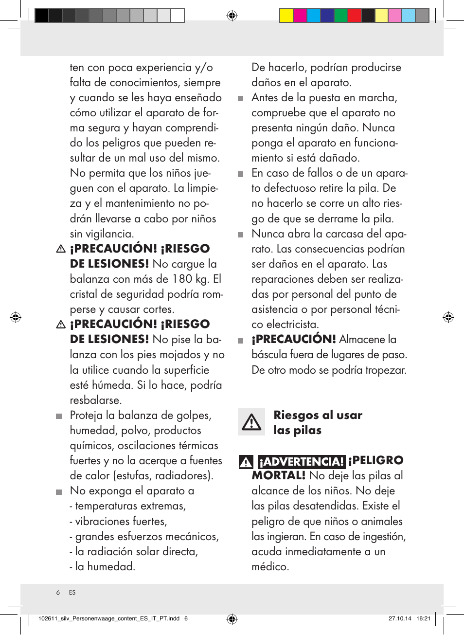 Silvercrest 102611-14-01/102611-14-02 User Manual | Page 6 / 30