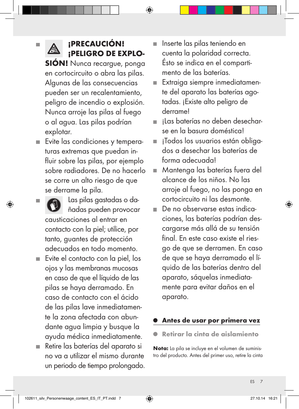 Silvercrest 102611-14-01/102611-14-02 User Manual | Page 7 / 30