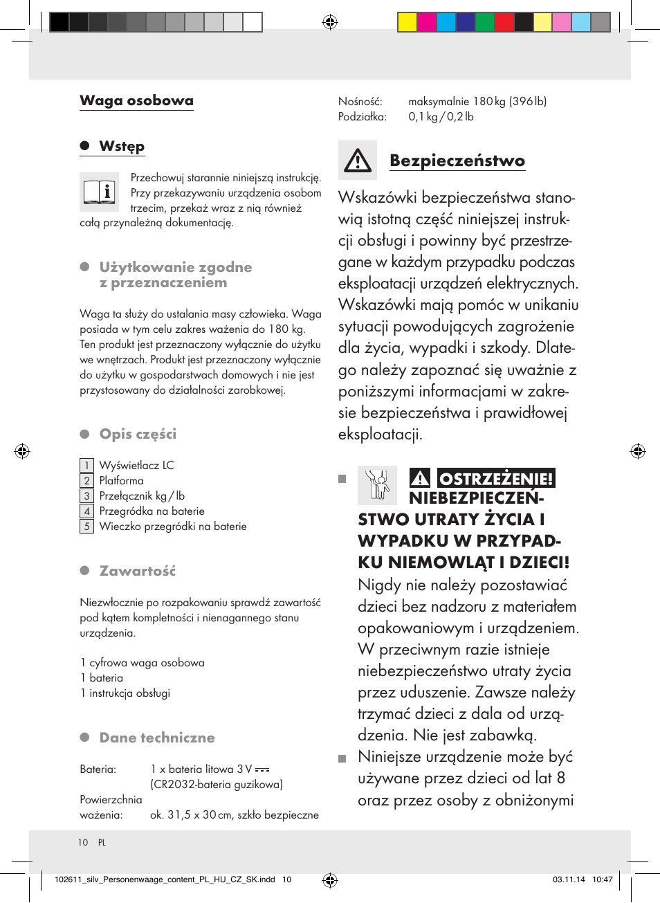 Silvercrest 102611-14-01/102611-14-02 User Manual | Page 10 / 42