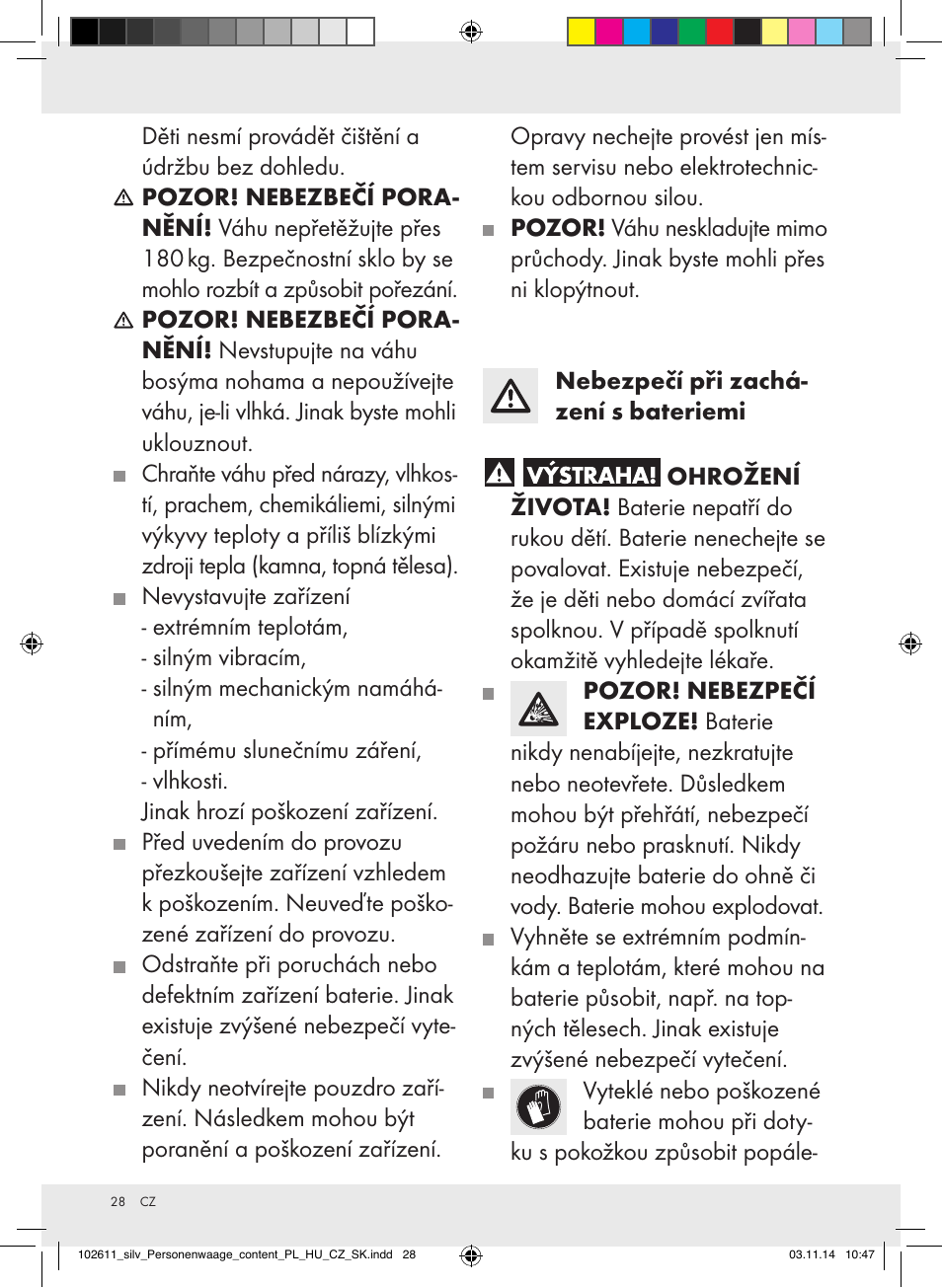 Silvercrest 102611-14-01/102611-14-02 User Manual | Page 28 / 42
