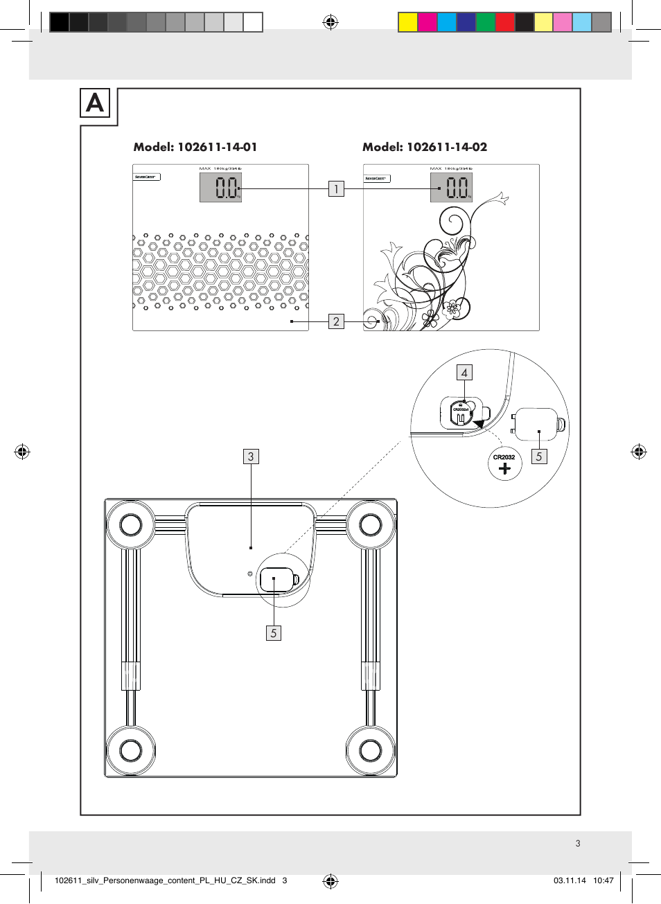 Silvercrest 102611-14-01/102611-14-02 User Manual | Page 3 / 42