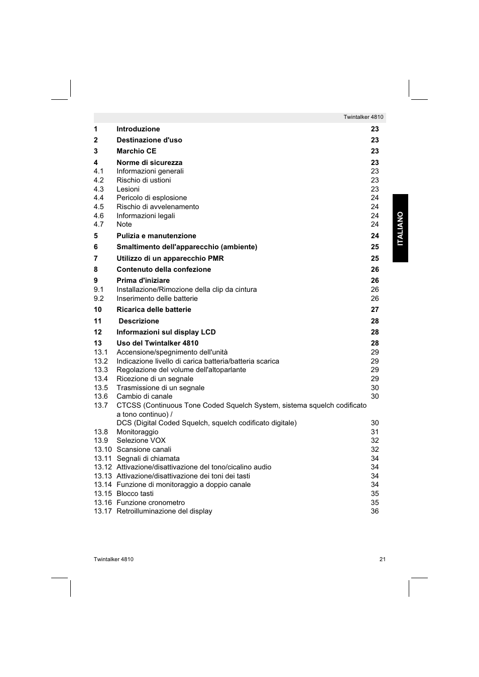 Silvercrest TWINTALKER 4810 User Manual | Page 21 / 96