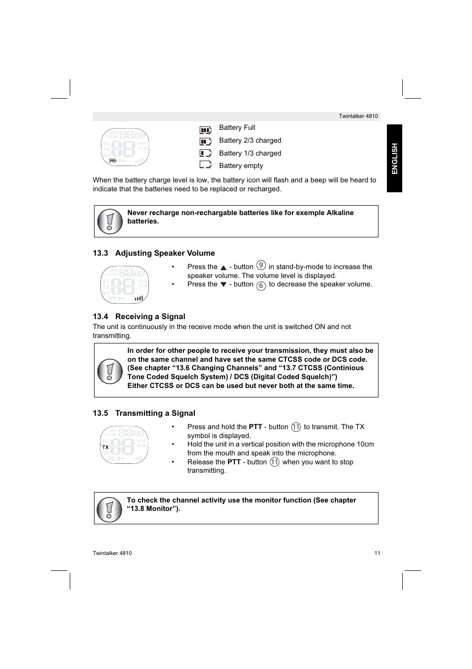 Silvercrest TWINTALKER 4810 User Manual | Page 11 / 148