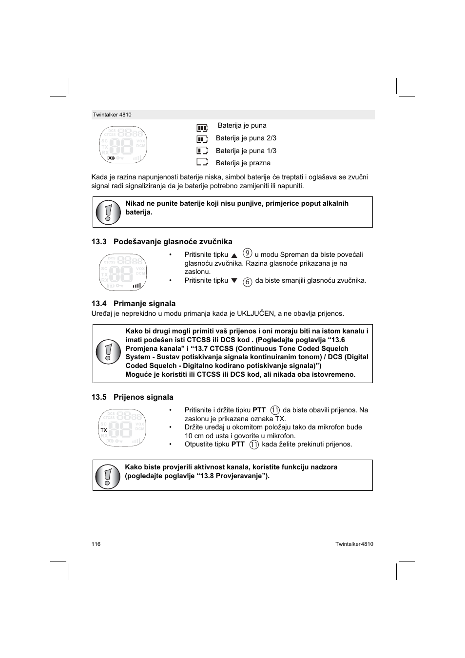 Silvercrest TWINTALKER 4810 User Manual | Page 116 / 148