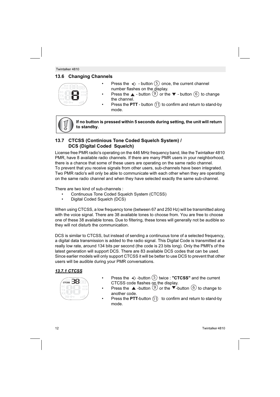 Silvercrest TWINTALKER 4810 User Manual | Page 12 / 148