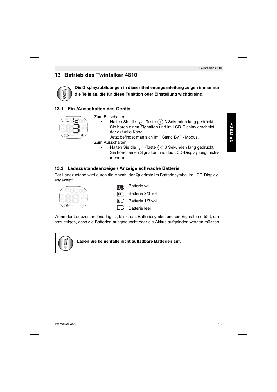 Silvercrest TWINTALKER 4810 User Manual | Page 133 / 148