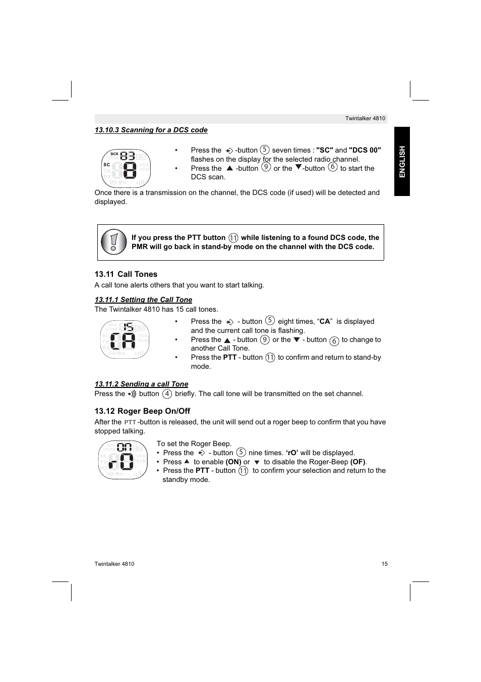 Silvercrest TWINTALKER 4810 User Manual | Page 15 / 148